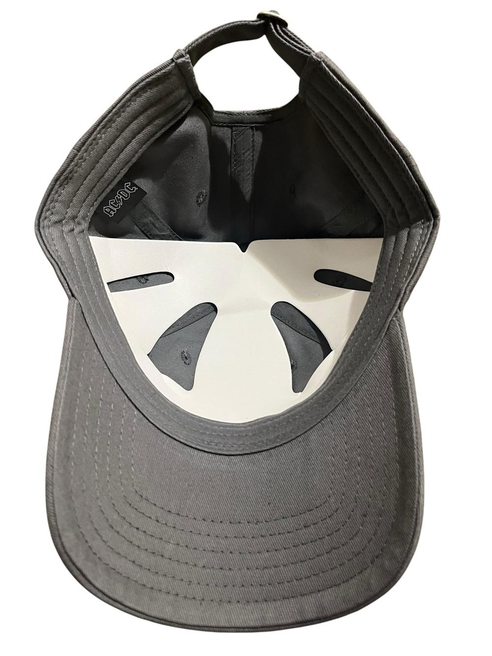 AC/DC Gray Crystal-Embellished Baseball Hat - Picture 4 of 5